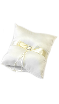 COUSSIN PORTE-ALLIANCES IVOIRE - Coussins et porte-alliances - Accessoires de la mariée - Mariages, baptêmes, communions - Fête en Fête - Déguisements, mariages, baptêmes, articles de fête, halloween 