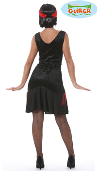 DEGUISEMENT CHARLESTON ROUGE ET NOIR - Femmes - Costumes - Déguisements et accessoires - Fête en Fête - Déguisements, mariages, baptêmes, articles de fête, halloween 