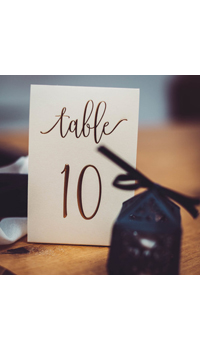 MARQUE TABLES, 1 A 10 - Porte noms - Décos tables - Mariages, baptêmes, communions - Fête en Fête - Déguisements, mariages, baptêmes, articles de fête, halloween 