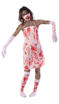 TABLIER ENSANGLANTE - Déguisements femmes - Costumes - Halloween - Fête en Fête - Déguisements, mariages, baptêmes, articles de fête, halloween 