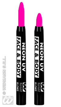 CRAYON FLUO ROSE UV - Maquillage - Accessoires - Déguisements et accessoires - Fête en Fête - Déguisements, mariages, baptêmes, articles de fête, halloween 
