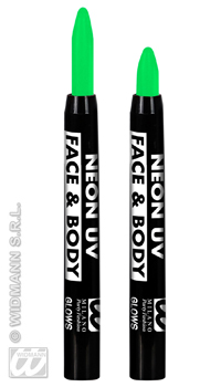CRAYON FLUO VERT UV - Maquillage - Accessoires - Déguisements et accessoires - Fête en Fête - Déguisements, mariages, baptêmes, articles de fête, halloween 