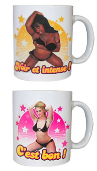 MUG STRIPTEASE - Verres, tasses et biberons - Cadeaux humoristiques - Fêtes et anniversaires - Fête en Fête - Déguisements, mariages, baptêmes, articles de fête, halloween 