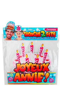 COURONNE JOYEUX ANNIVERSAIRE - Autres cadeaux - Cadeaux humoristiques - Fêtes et anniversaires - Fête en Fête - Déguisements, mariages, baptêmes, articles de fête, halloween 