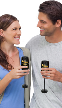 FLUTE ANNIVERSAIRE - Verres, tasses et biberons - Cadeaux humoristiques - Fêtes et anniversaires - Fête en Fête - Déguisements, mariages, baptêmes, articles de fête, halloween 