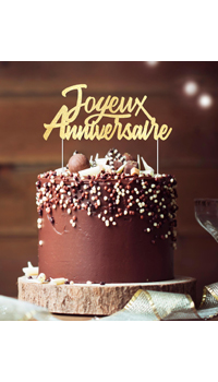 DECOR GATEAU ANNIVERSAIRE - Décorations - Anniversaires - Fêtes et anniversaires - Fête en Fête - Déguisements, mariages, baptêmes, articles de fête, halloween 