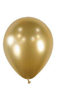 BALLON EFFET MIROIR D.30cm OR - Décorations noël et fin d'année - Noël - Fête en Fête - Déguisements, mariages, baptêmes, articles de fête, halloween 