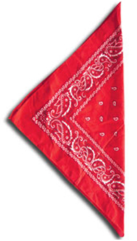 BANDANA ROUGE - bandeaux et bandanas - Accessoires - Déguisements et accessoires - Fête en Fête - Déguisements, mariages, baptêmes, articles de fête, halloween 