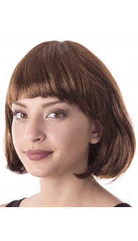 PERRUQUE CARRE CHATAIN - Perruques - Perruques et postiches - Déguisements et accessoires - Fête en Fête - Déguisements, mariages, baptêmes, articles de fête, halloween 