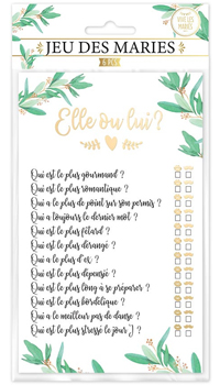 JEU ELLE ET LUI  - Divers cérémonies - Mariages, baptêmes, communions - Fête en Fête - Déguisements, mariages, baptêmes, articles de fête, halloween 