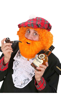 BARBE ORANGE - Barbes et moustaches - Perruques et postiches - Déguisements et accessoires - Fête en Fête - Déguisements, mariages, baptêmes, articles de fête, halloween 