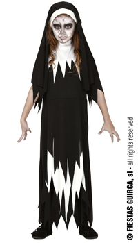 DEGUISEMENT BONNE SOEUR ZOMBIE - Déguisements enfants - Costumes - Halloween - Fête en Fête - Déguisements, mariages, baptêmes, articles de fête, halloween 