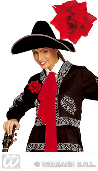 ROSE ROUGE SUR BROCHE - Divers accesoires - Accessoires - Déguisements et accessoires - Fête en Fête - Déguisements, mariages, baptêmes, articles de fête, halloween 