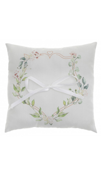 COUSSIN PORTE-ALLIANCES VEGETAL - Coussins et porte-alliances - Accessoires de la mariée - Mariages, baptêmes, communions - Fête en Fête - Déguisements, mariages, baptêmes, articles de fête, halloween 