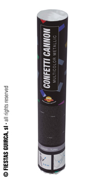 CANON A CONFETTI RECTANGLE METALLISE MULTICOLORE - Cotillons et confettis - Fêtes - Fêtes et anniversaires - Fête en Fête - Déguisements, mariages, baptêmes, articles de fête, halloween 