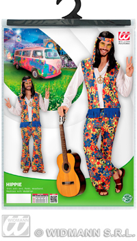 DEGUISEMENT HIPPIE - Hommes - Costumes - Déguisements et accessoires - Fête en Fête - Déguisements, mariages, baptêmes, articles de fête, halloween 