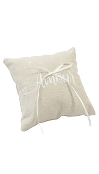 COUSSIN PORTE-ALLIANCES AMOUR - Coussins et porte-alliances - Accessoires de la mariée - Mariages, baptêmes, communions - Fête en Fête - Déguisements, mariages, baptêmes, articles de fête, halloween 