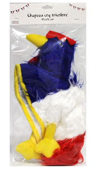 CHAPEAU COQ TRICOLORE - Accessoires du supporter - Articles supporters et drapeaux - Fête en Fête - Déguisements, mariages, baptêmes, articles de fête, halloween 