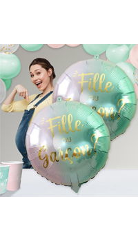 BALLON GENDER REVEAL - Baby shower - Fêtes et anniversaires - Fête en Fête - Déguisements, mariages, baptêmes, articles de fête, halloween 