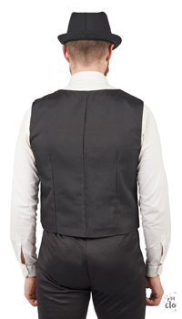 GILET SANS MANCHES NOIR - Hommes - Costumes - Déguisements et accessoires - Fête en Fête - Déguisements, mariages, baptêmes, articles de fête, halloween 