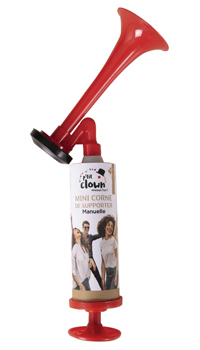 CORNE DE SUPPORTER MANUEL - Faire du bruit - Articles supporters et drapeaux - Fête en Fête - Déguisements, mariages, baptêmes, articles de fête, halloween 