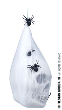TETE DE MORT DANS SAC TOILE D