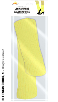 JAMBIERES FLUO JAUNES, LA PAIRE - Bas et collants - Accessoires - Déguisements et accessoires - Fête en Fête - Déguisements, mariages, baptêmes, articles de fête, halloween 