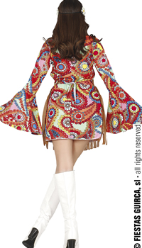 DEGUISEMENT HIPPIE - Femmes - Costumes - Déguisements et accessoires - Fête en Fête - Déguisements, mariages, baptêmes, articles de fête, halloween 