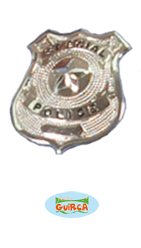 PLAQUE DE POLICE METAL  - Divers accesoires - Accessoires - Déguisements et accessoires - Fête en Fête - Déguisements, mariages, baptêmes, articles de fête, halloween 