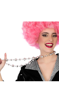 COLLIER BOULES DISCO  - Bijoux - Accessoires - Déguisements et accessoires - Fête en Fête - Déguisements, mariages, baptêmes, articles de fête, halloween 