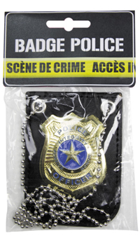PLAQUE DE POLICE - Divers accesoires - Accessoires - Déguisements et accessoires - Fête en Fête - Déguisements, mariages, baptêmes, articles de fête, halloween 