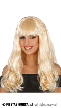 PERRUQUE LONGUE BLONDE - Perruques - Perruques et postiches - Déguisements et accessoires - Fête en Fête - Déguisements, mariages, baptêmes, articles de fête, halloween 
