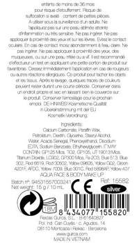 FARD AQUACOLOR 25gr ARGENT - Maquillage - Accessoires - Déguisements et accessoires - Fête en Fête - Déguisements, mariages, baptêmes, articles de fête, halloween 