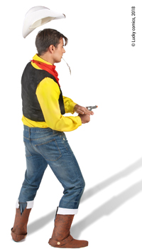 DEGUISEMENT LUCKY LUKE - Hommes - Costumes - Déguisements et accessoires - Fête en Fête - Déguisements, mariages, baptêmes, articles de fête, halloween 