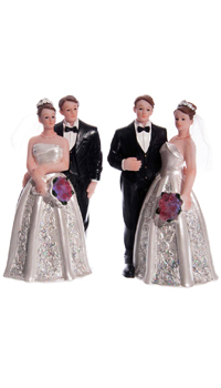 FIGURINE MARIAGE - Mariage - Hymens - Mariages, baptêmes, communions - Fête en Fête - Déguisements, mariages, baptêmes, articles de fête, halloween 