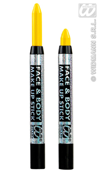 CRAYON MAKE UP JAUNE - Maquillage et tissus catalans - Catalans - Articles supporters et drapeaux - Fête en Fête - Déguisements, mariages, baptêmes, articles de fête, halloween 