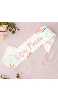 ECHARPE FUTURE MARIEE - Echarpes et sous-vêtements - Cadeaux humoristiques - Fêtes et anniversaires - Fête en Fête - Déguisements, mariages, baptêmes, articles de fête, halloween 