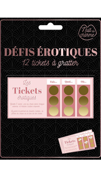 JEU A GRATTER LES DEFIS EROTIQUES - Jeux pour adultes - Cadeaux humoristiques - Fêtes et anniversaires - Fête en Fête - Déguisements, mariages, baptêmes, articles de fête, halloween 