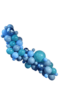 KIT ARCHE + BALLONS BLEU - Guirlandes, lampions, ballons, déco - Fêtes - Fêtes et anniversaires - Fête en Fête - Déguisements, mariages, baptêmes, articles de fête, halloween 