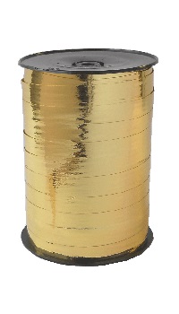 RUBAN BOLDUC 5mmx250m METALLISE OR - Papiers cadeaux et bolducs - Vaisselle et emballages - Fête en Fête - Déguisements, mariages, baptêmes, articles de fête, halloween 