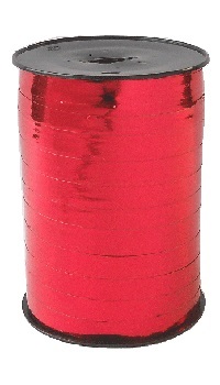 RUBAN BOLDUC 5mmx250m METALLISE ROUGE - Papiers cadeaux et bolducs - Vaisselle et emballages - Fête en Fête - Déguisements, mariages, baptêmes, articles de fête, halloween 