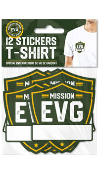 STICKERS EVG, LOT DE 12 - Gages et accessoires - Enterrements vie de célibataire - Fêtes et anniversaires - Fête en Fête - Déguisements, mariages, baptêmes, articles de fête, halloween 