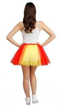 TUTU ROUGE ET JAUNE - Accessoires du supporter - Articles supporters et drapeaux - Fête en Fête - Déguisements, mariages, baptêmes, articles de fête, halloween 