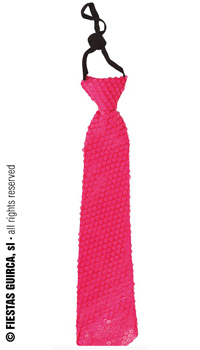 CRAVATE PAILLETTE FUSCHIA - Cravates, noeuds papillon et bretelles - Accessoires - Déguisements et accessoires - Fête en Fête - Déguisements, mariages, baptêmes, articles de fête, halloween 