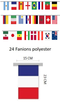GUIRLANDE PAYS DU MONDE - Drapeaux et pavoisements - Articles supporters et drapeaux - Fête en Fête - Déguisements, mariages, baptêmes, articles de fête, halloween 
