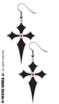 BOUCLES D'OREILLES CROIX - Bijoux - Accessoires - Déguisements et accessoires - Fête en Fête - Déguisements, mariages, baptêmes, articles de fête, halloween 