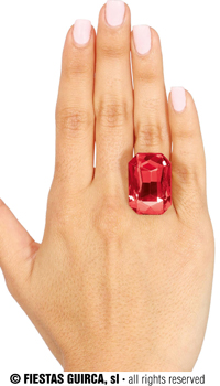 BAGUE PIERRE FACTICE - Bijoux - Accessoires - Déguisements et accessoires - Fête en Fête - Déguisements, mariages, baptêmes, articles de fête, halloween 
