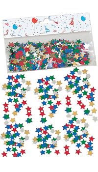 PAILLETTES ETOILES MULTICOLORES - Accessoires à parsemer - Décos tables - Mariages, baptêmes, communions - Fête en Fête - Déguisements, mariages, baptêmes, articles de fête, halloween 