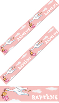 BANDEROLE BAPTEME FILLE - Guirlandes - Décos salle et lieu de réception - Mariages, baptêmes, communions - Fête en Fête - Déguisements, mariages, baptêmes, articles de fête, halloween 