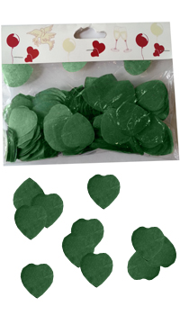 CONFETTIS PETIT COEUR VERT SAPIN - Confettis à parsemer - Décos tables - Mariages, baptêmes, communions - Fête en Fête - Déguisements, mariages, baptêmes, articles de fête, halloween 